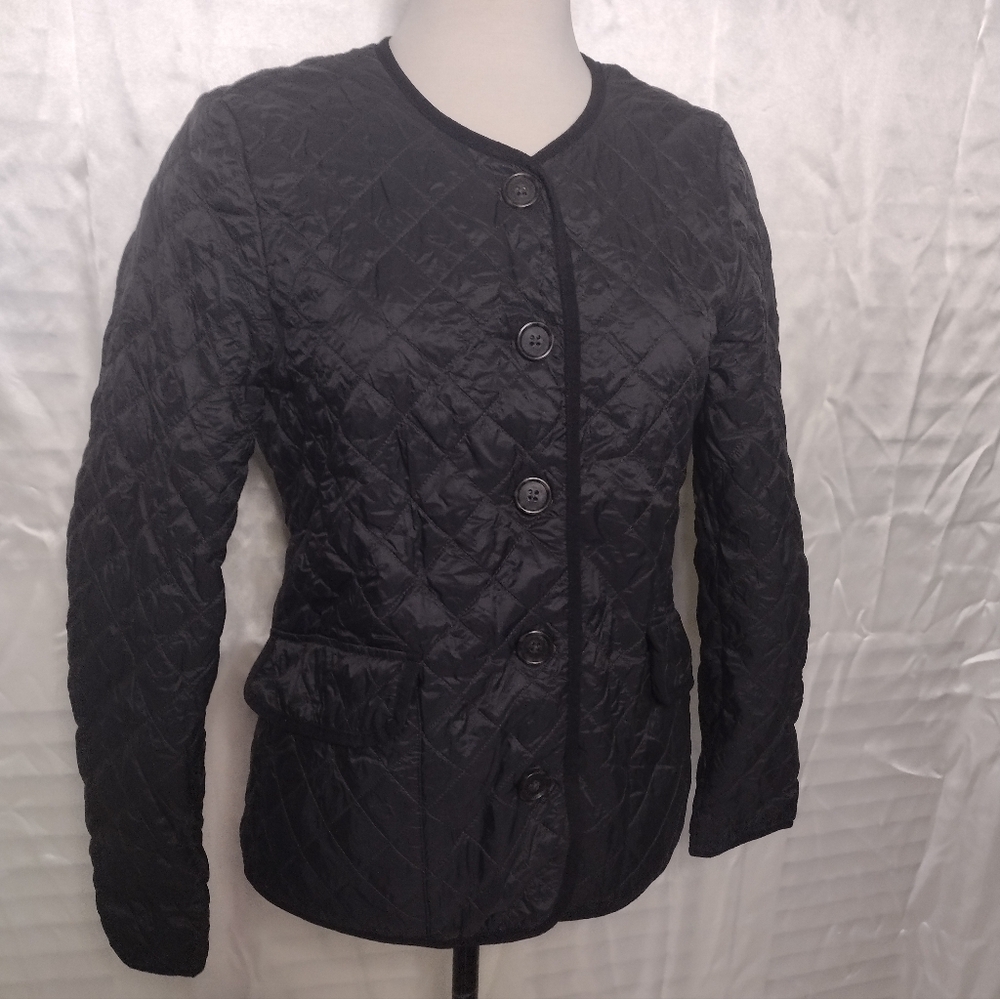 J.CREW Signature Puffer Quilted Lightweight Lady Jacket Primaloft sz 4 Black